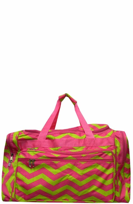 Printed Duffle Bag-T22/CV/LIME/PK